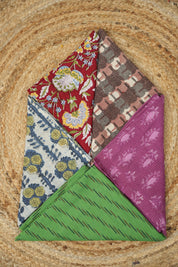 Hand Block Print Cotton Blouse Piece Set - SRCBPS06