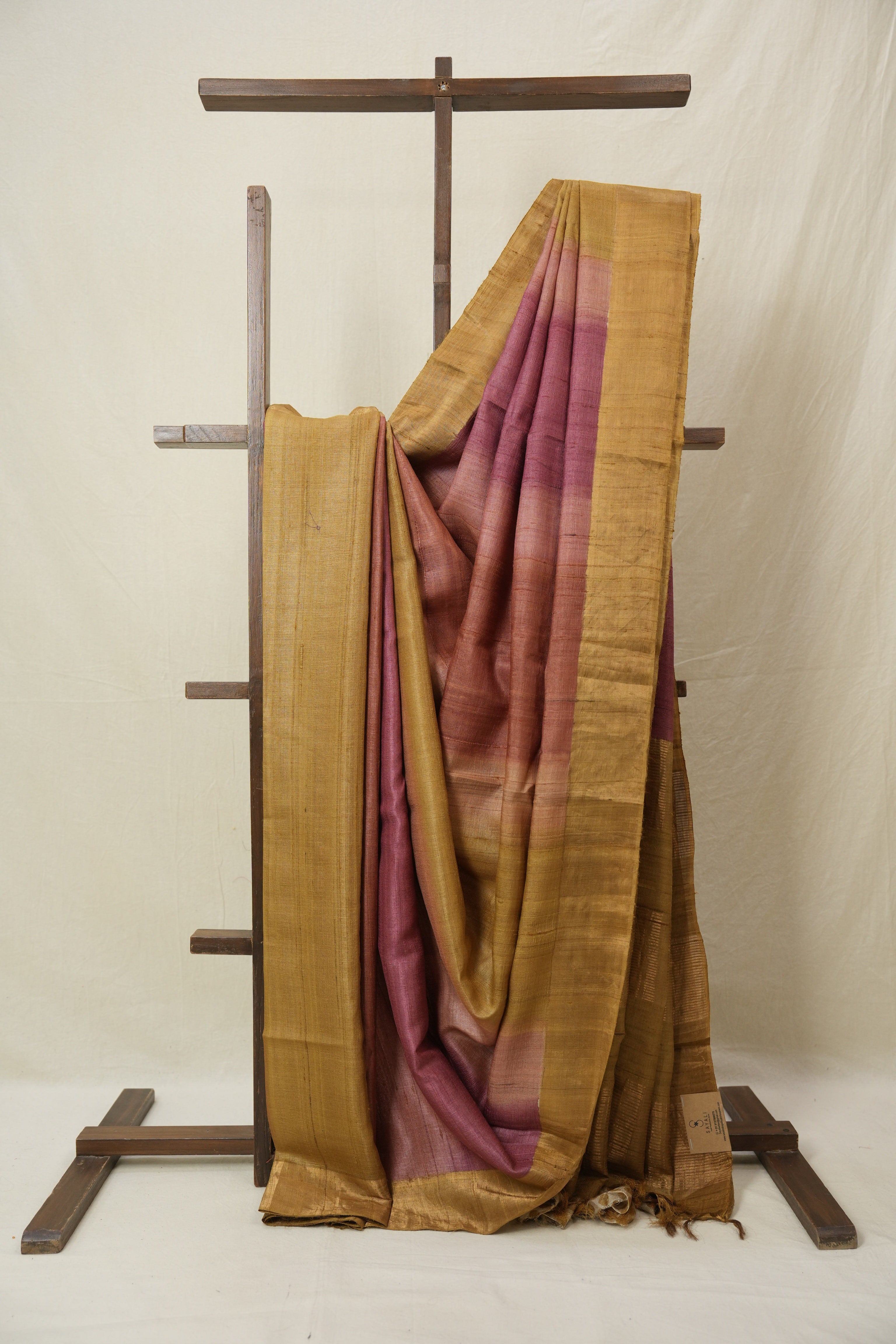 Multi colour Tussar Silk Saree - SRMTSS1778