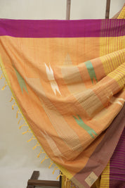 Yellow Cotton Ilkal Saree - SRYCIS956