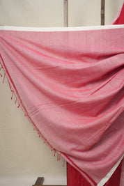 Red Bengal Cotton Jamdani Saree - SRRBCJS163