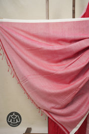 Red Bengal Cotton Jamdani Saree - SRRBCJS163