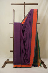 Purple Cotton Ilkal Saree - SRPCIS955