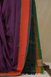 Purple Cotton Ilkal Saree - SRPCIS955