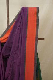 Purple Cotton Ilkal Saree - SRPCIS955