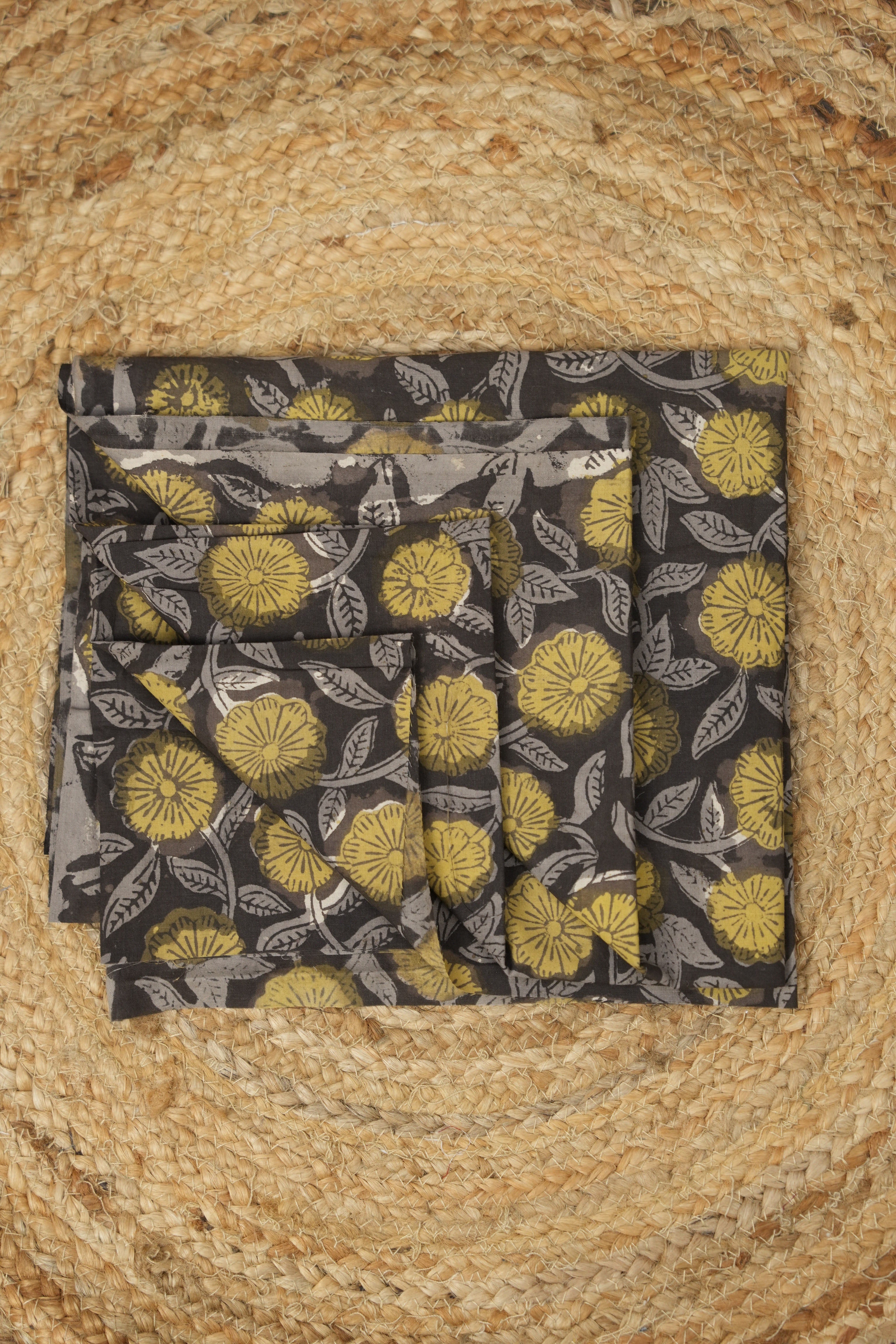 Hand Block Print Cotton Blouse Piece Set - SRCBPS04