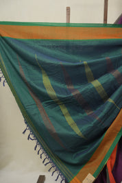 Purple Cotton Ilkal Saree - SRPCIS955