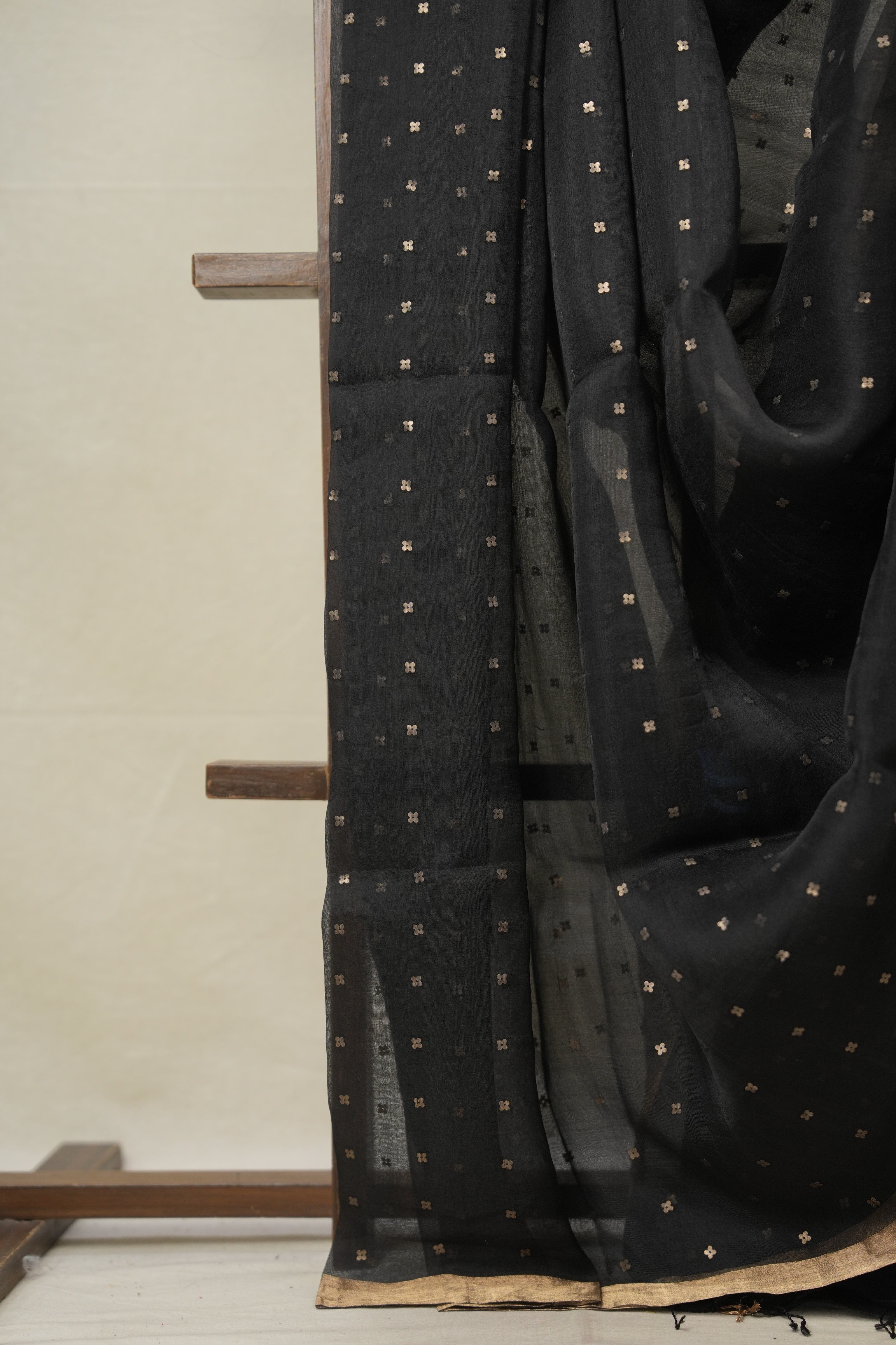 Black Matka Silk Saree - SRBMSS93