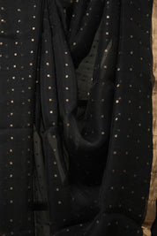 Black Matka Silk Saree - SRBMSS93