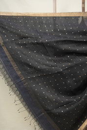 Black Matka Silk Saree - SRBMSS93