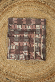 Hand Block Print Cotton Blouse Piece Set - SRCBPS14