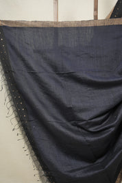 Black Matka Silk Saree - SRBMSS93