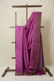 Pink Tussar Silk Saree - SRPTSS1780