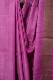 Pink Tussar Silk Saree - SRPTSS1780