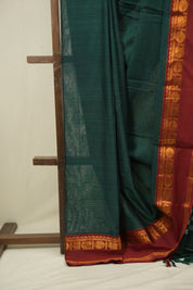 Green Narayan Peth Cotton Saree - SRGNPCS61