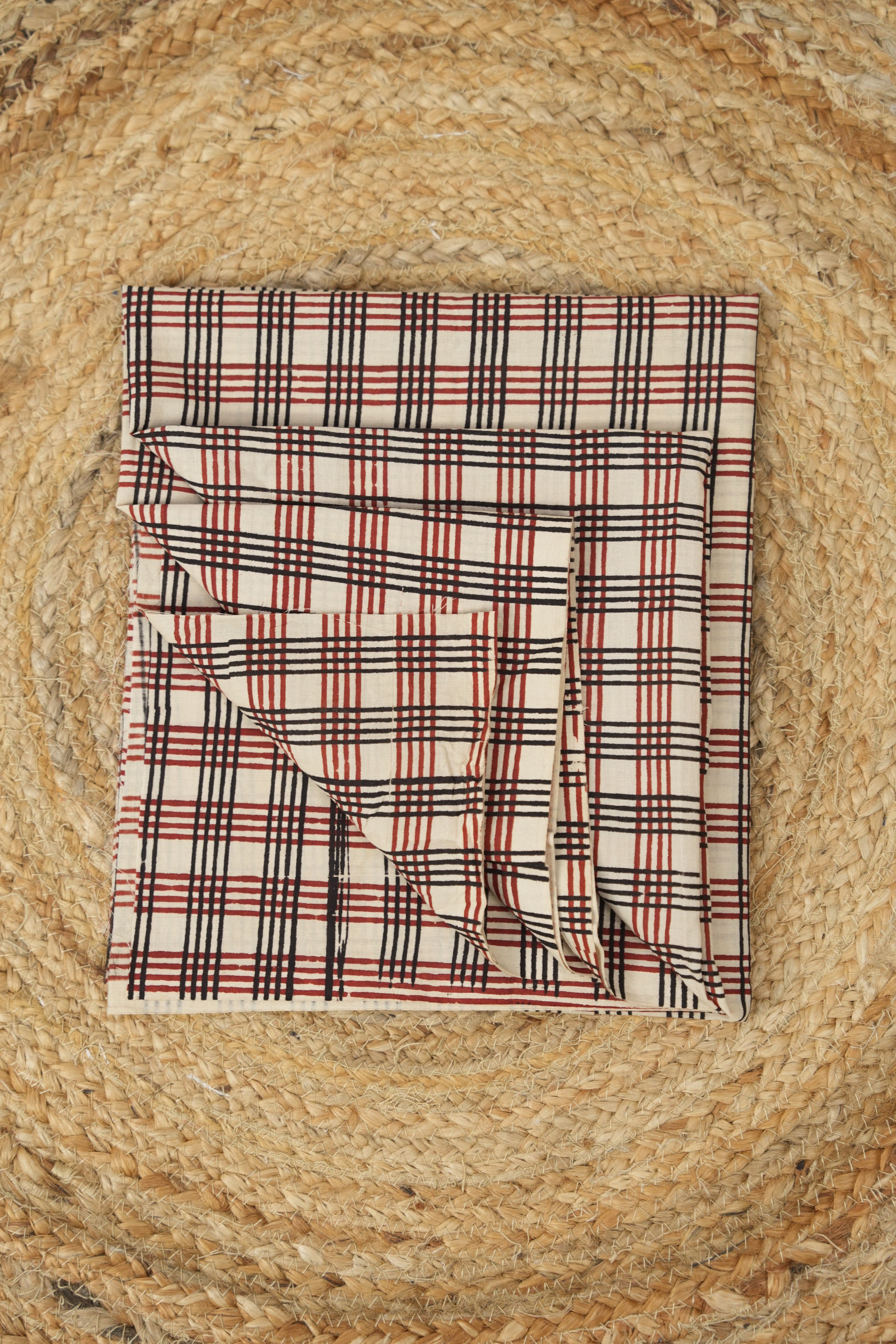 Hand Block Print Cotton Blouse Piece Set - SRCBPS13
