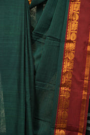 Green Narayan Peth Cotton Saree - SRGNPCS61