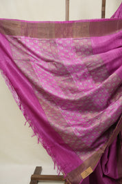 Pink Tussar Silk Saree - SRPTSS1780