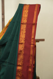 Green Narayan Peth Cotton Saree - SRGNPCS61