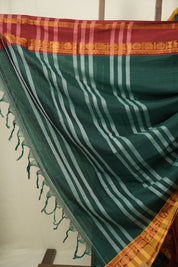 Green Narayan Peth Cotton Saree - SRGNPCS61
