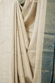 Beige Tussar Silk Saree - SRBTSS1782