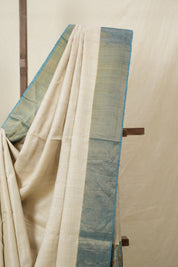 Beige Tussar Silk Saree - SRBTSS1782