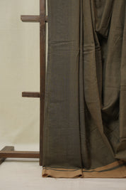 Brown Cotton Ilkal Saree - SRBCIS952
