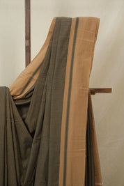 Brown Cotton Ilkal Saree - SRBCIS952