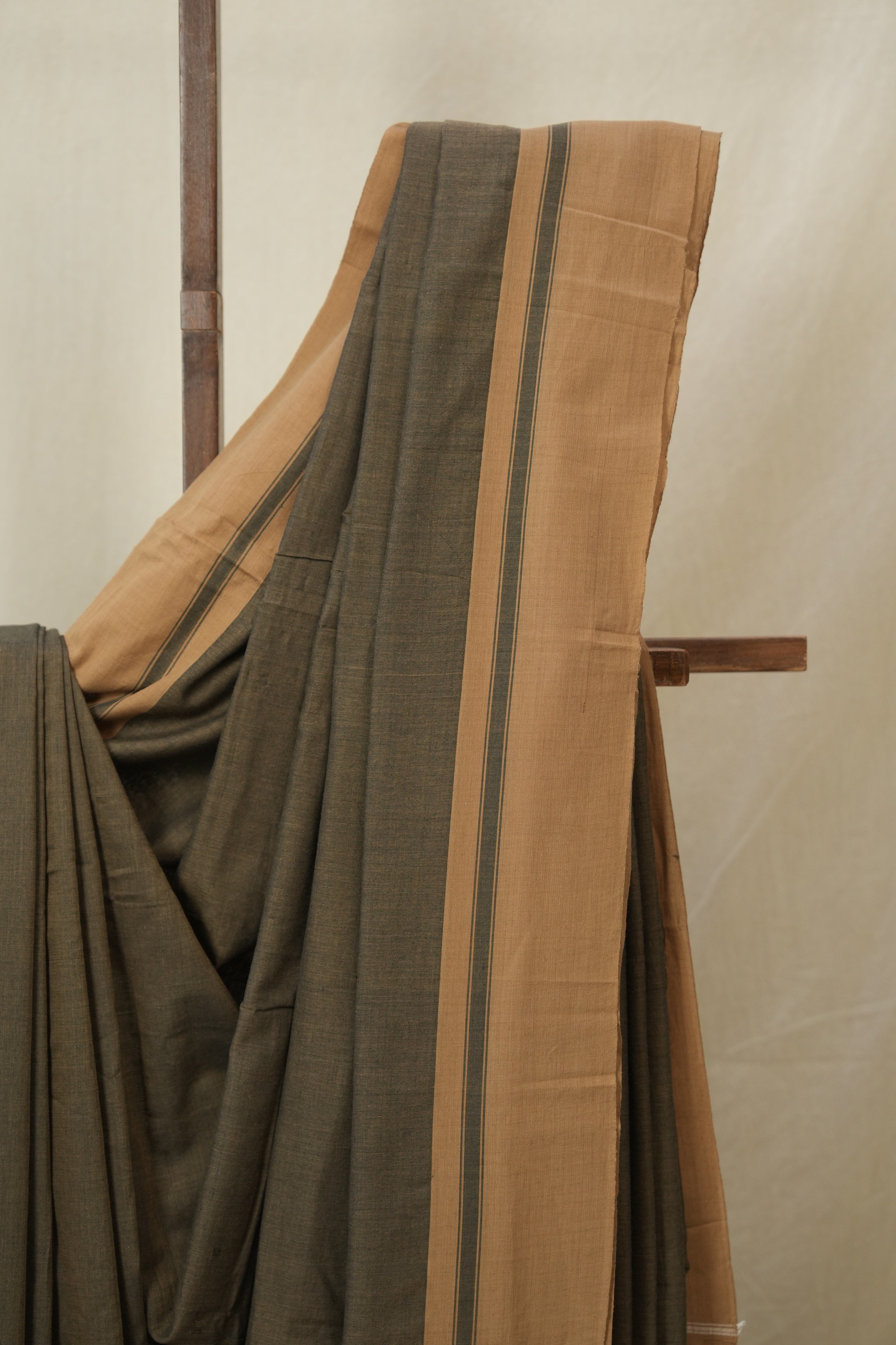Brown Cotton Ilkal Saree - SRBCIS952