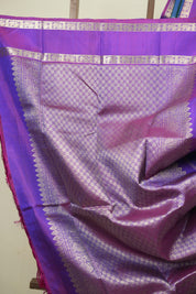 Peacock Blue Kanjivaram Silk Saree - SRPBKSS1084