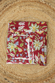Hand Block Print Cotton Blouse Piece Set - SRCBPS09