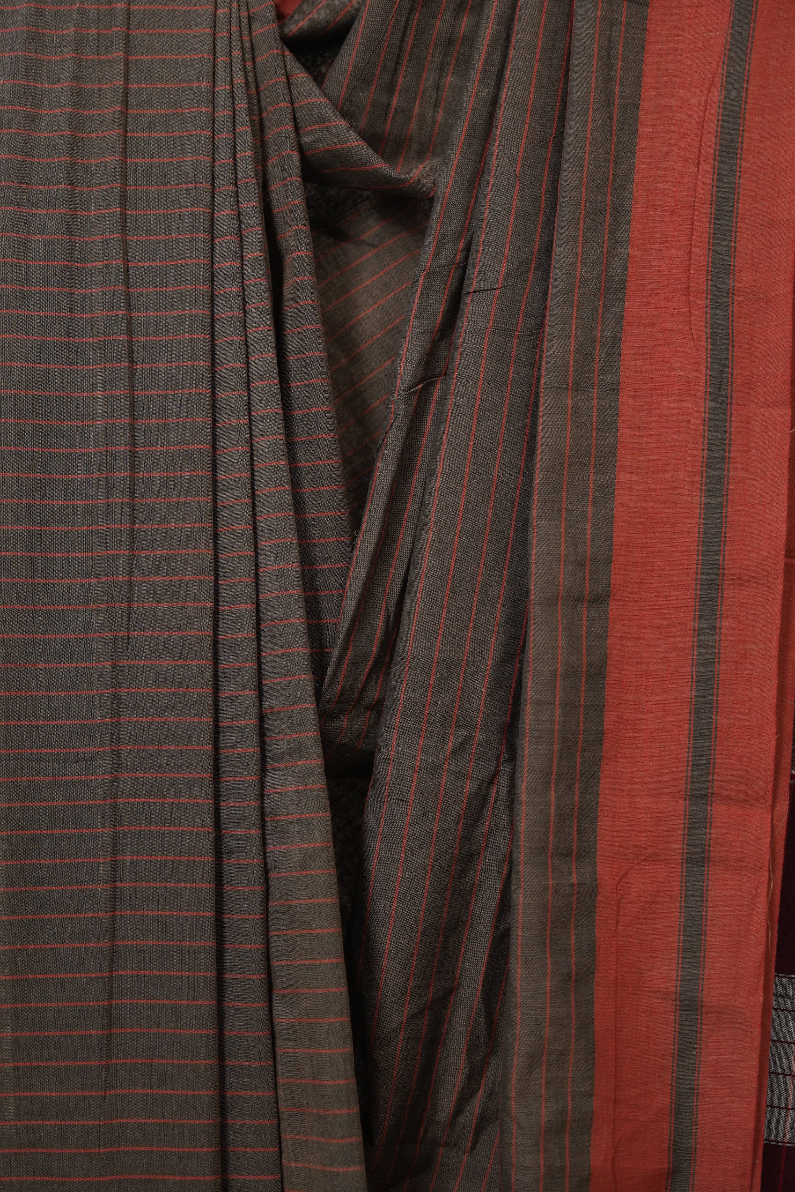 Brown Cotton Ilkal Saree - SRBCIS943