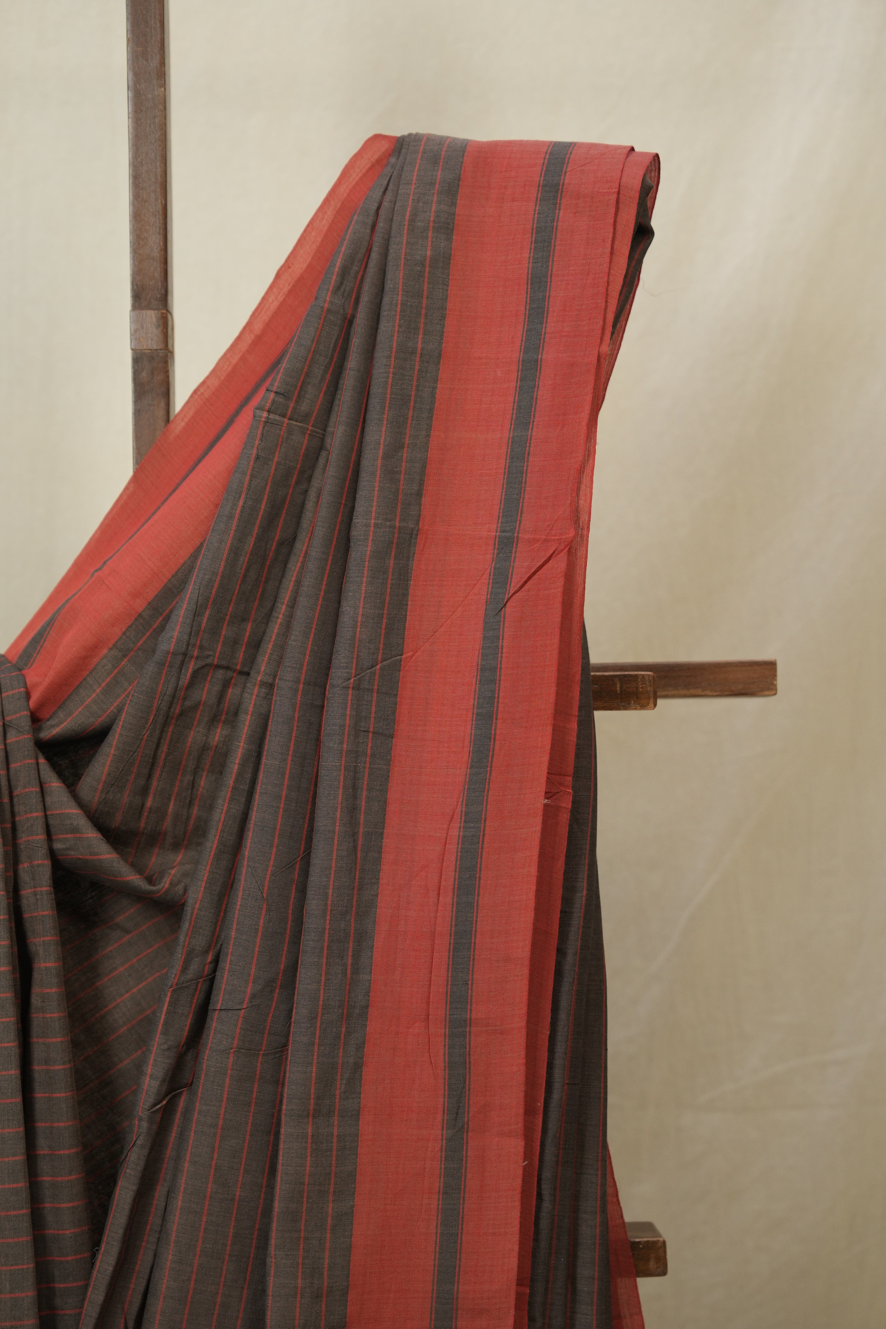 Brown Cotton Ilkal Saree - SRBCIS943