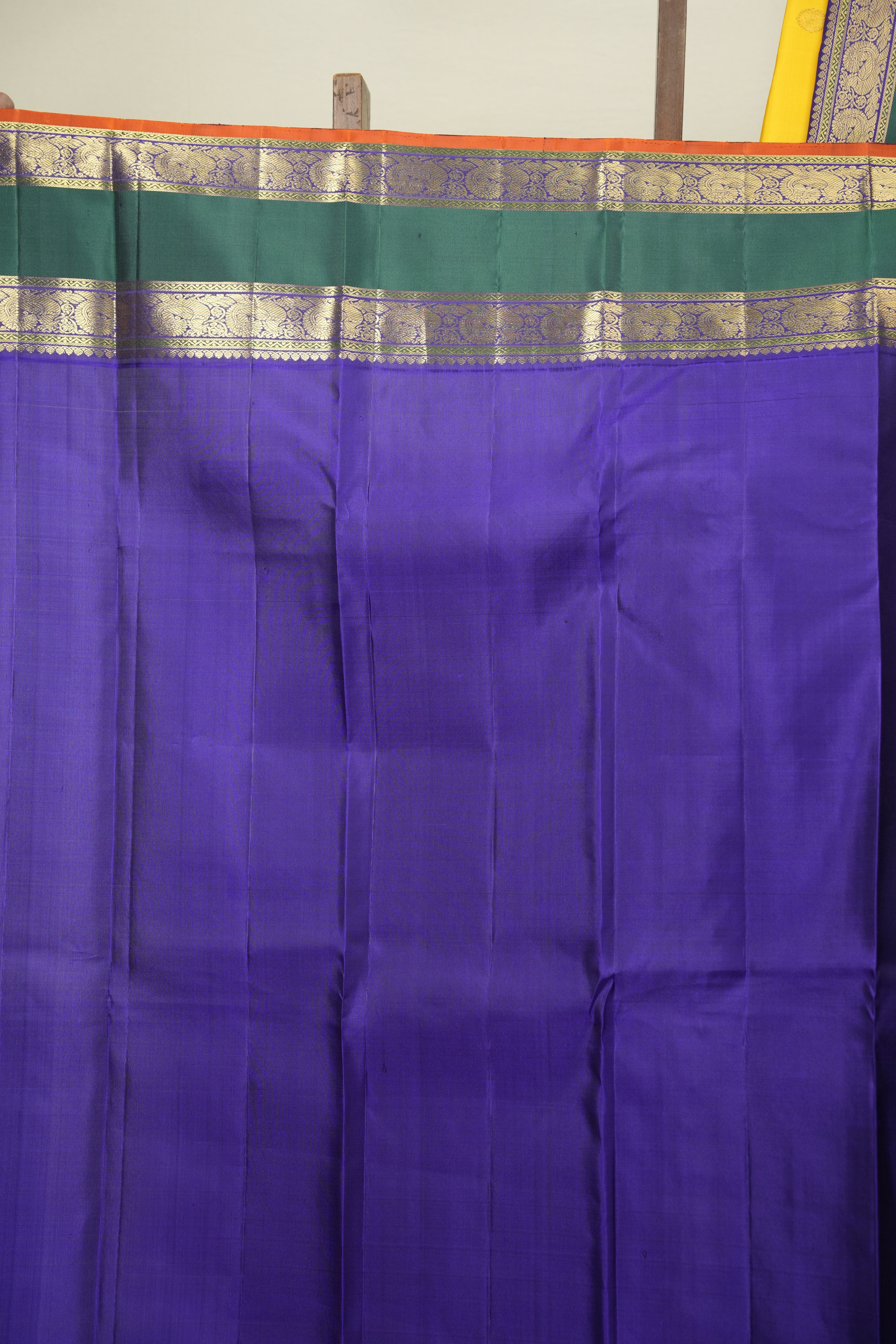 Mango Yellow Kanjivaram Silk Saree - SRMYKSS1083