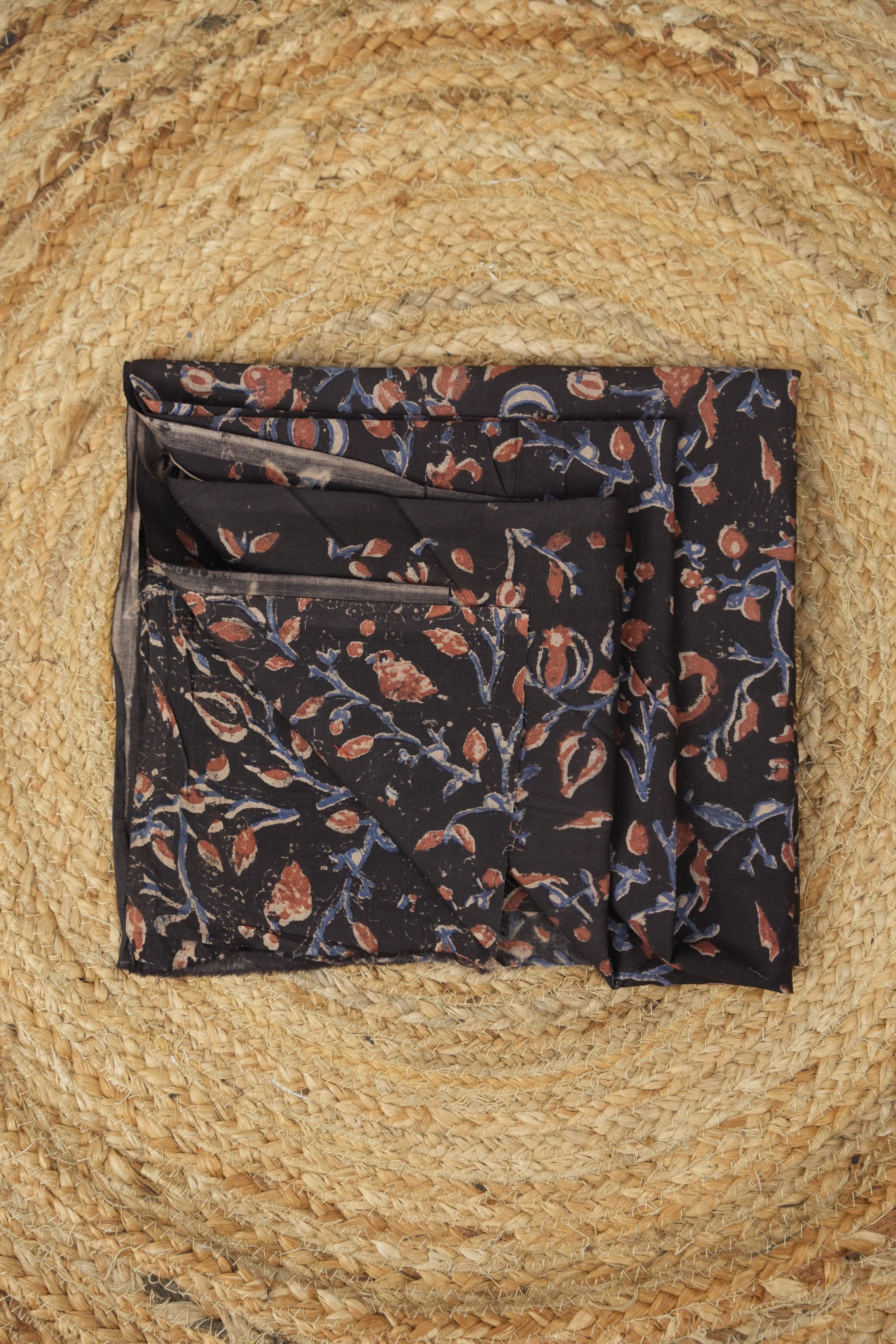 Hand Block Print Cotton Blouse Piece Set - SRCBPS11