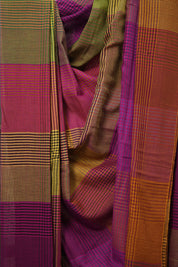 Multicolour Checks Bengal Cotton Saree - SRMCBCS176