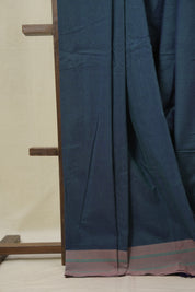 Teal Blue Cotton Ilkal Saree - SRTBCIS945