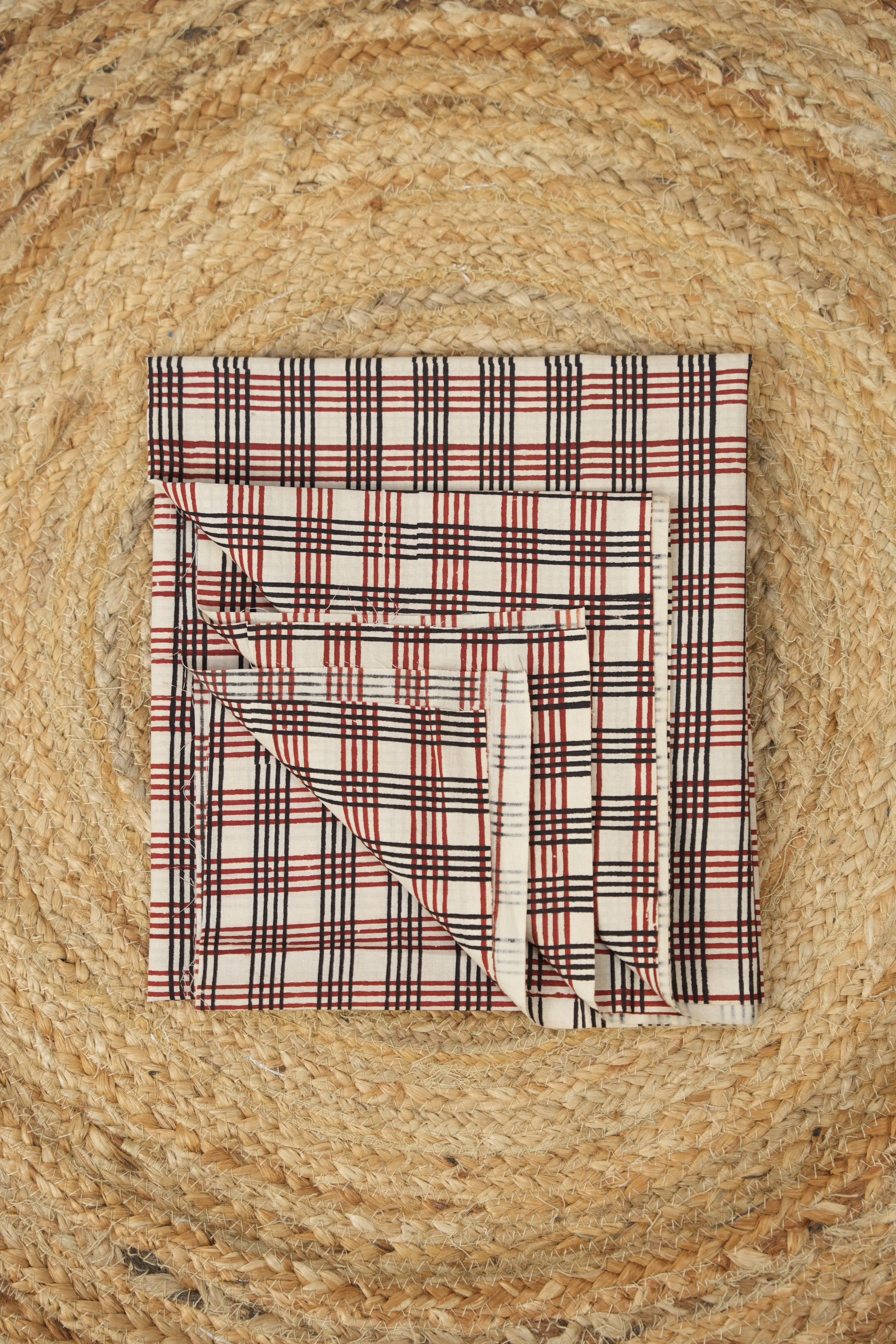 Hand Block Print Cotton Blouse Piece Set - SRCBPS15