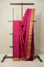 Rani Pink Soft Silk Saree - SRRPSSS400