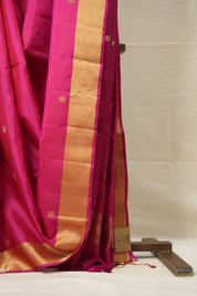 Rani Pink Soft Silk Saree - SRRPSSS400