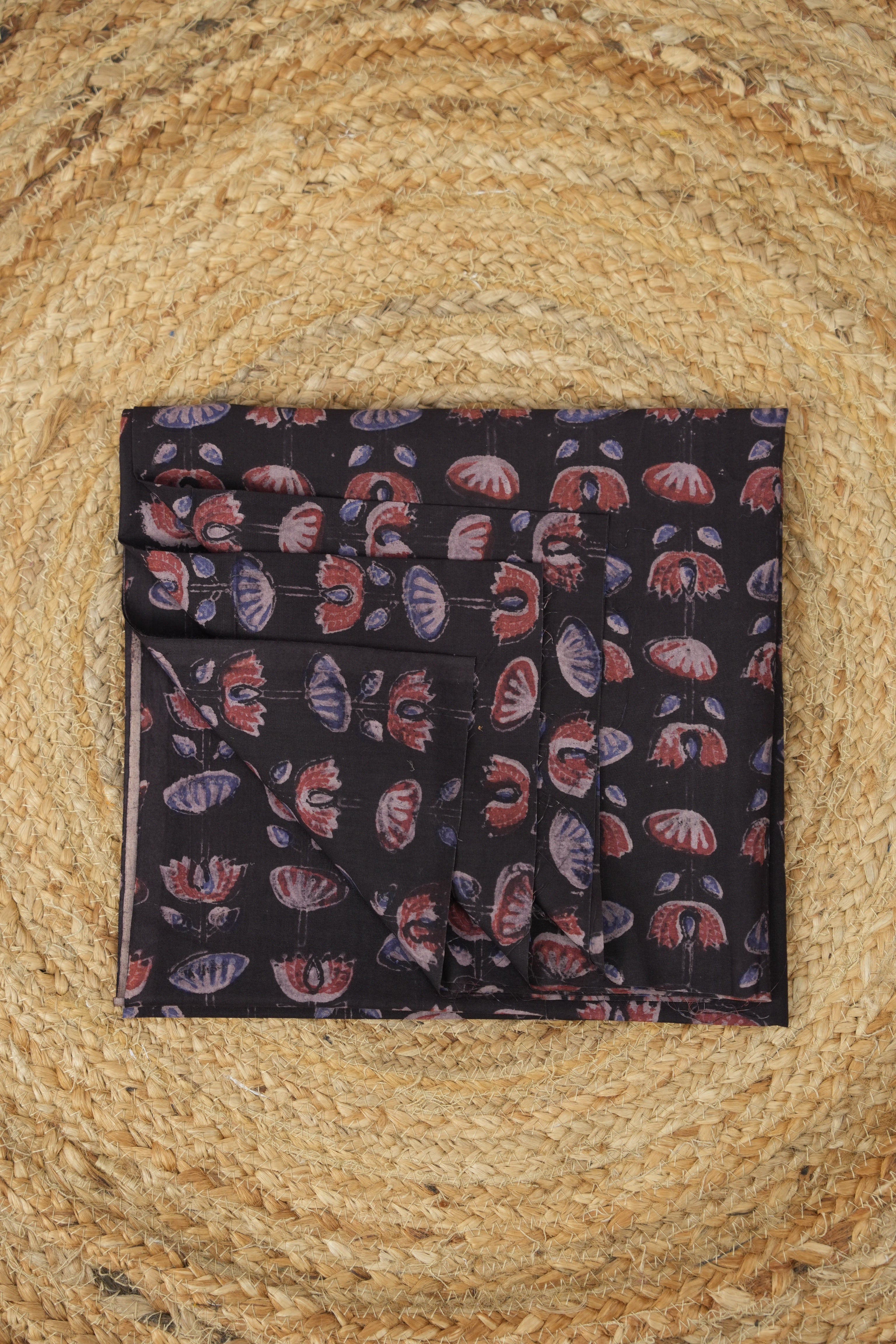Hand Block Print Cotton Blouse Piece Set - SRCBPS15