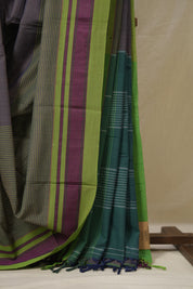 Two Tone Purple Cotton Ilkal Saree - SRTPCIS946