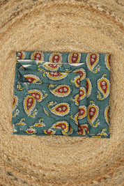 Hand Block Print Cotton Blouse Piece Set - SRCBPS22
