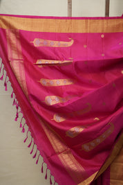 Rani Pink Soft Silk Saree - SRRPSSS400