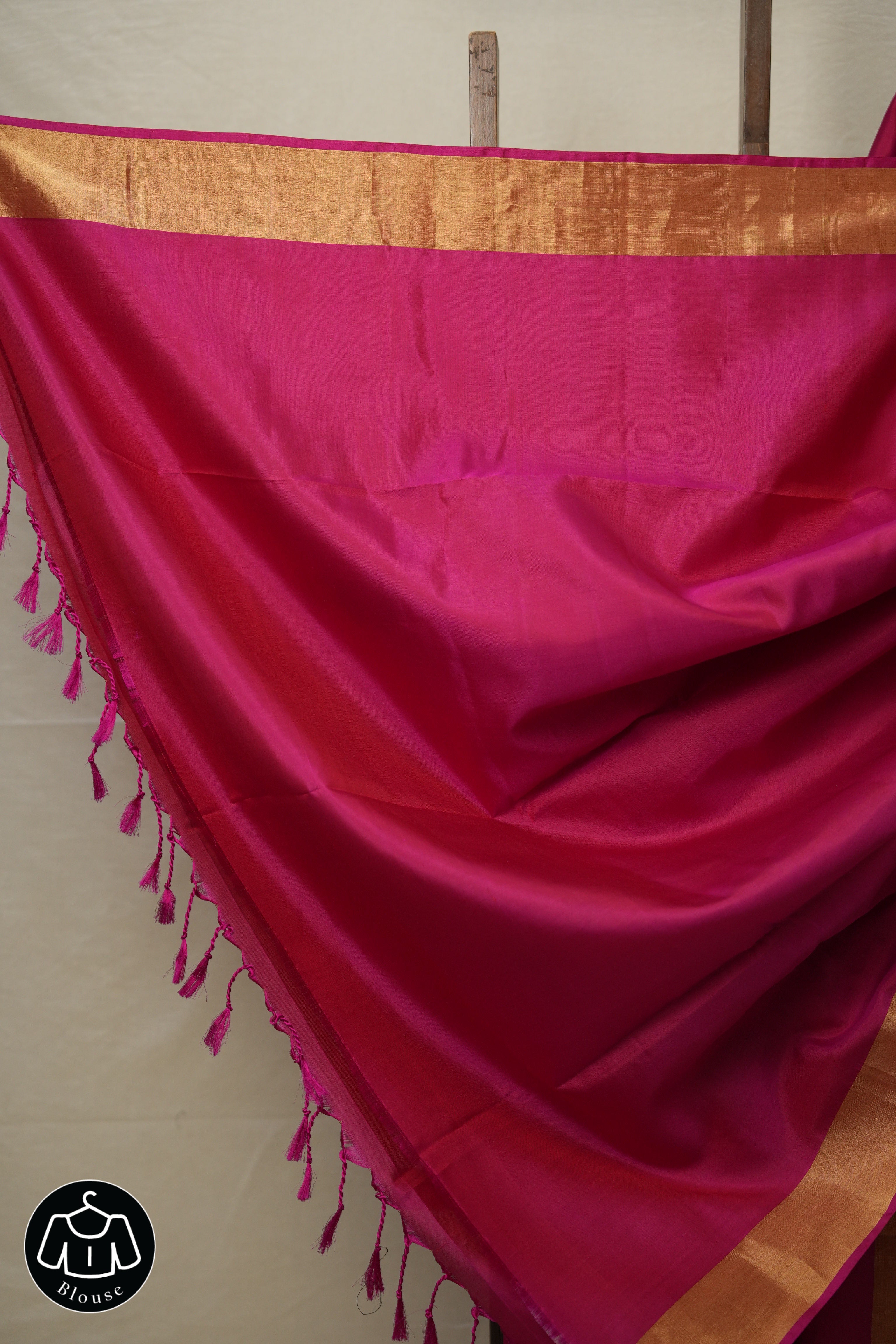 Rani Pink Soft Silk Saree - SRRPSSS400