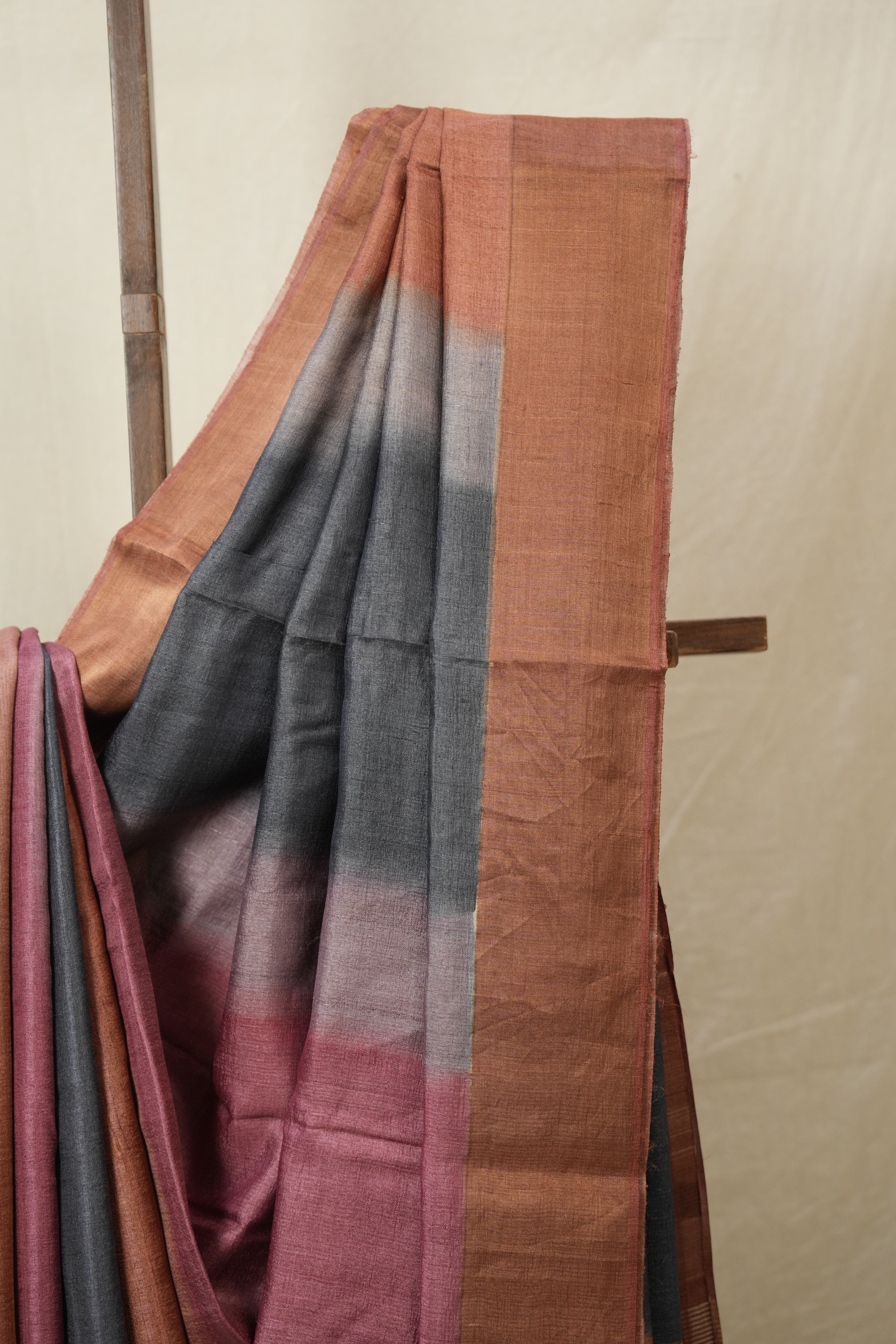 Multicolour Tussar Silk Saree - SRMTSS1784