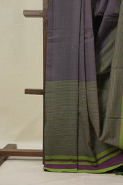 Two Tone Purple Cotton Ilkal Saree - SRTPCIS946