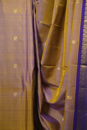 Dual Tone Golden Kanjivaram Silk Saree - SRDTGKSS1088