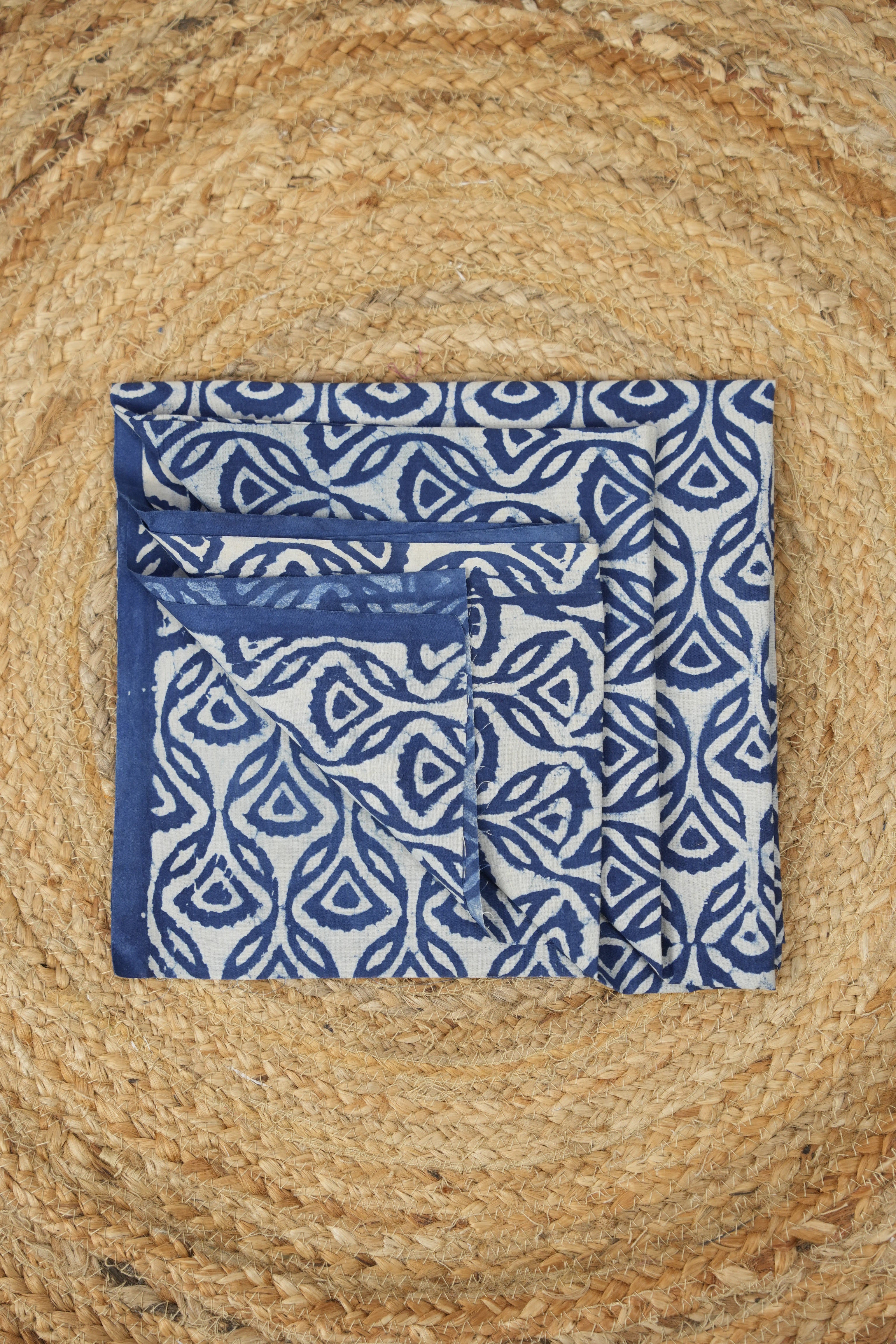Hand Block Print Cotton Blouse Piece Set - SRCBPS22