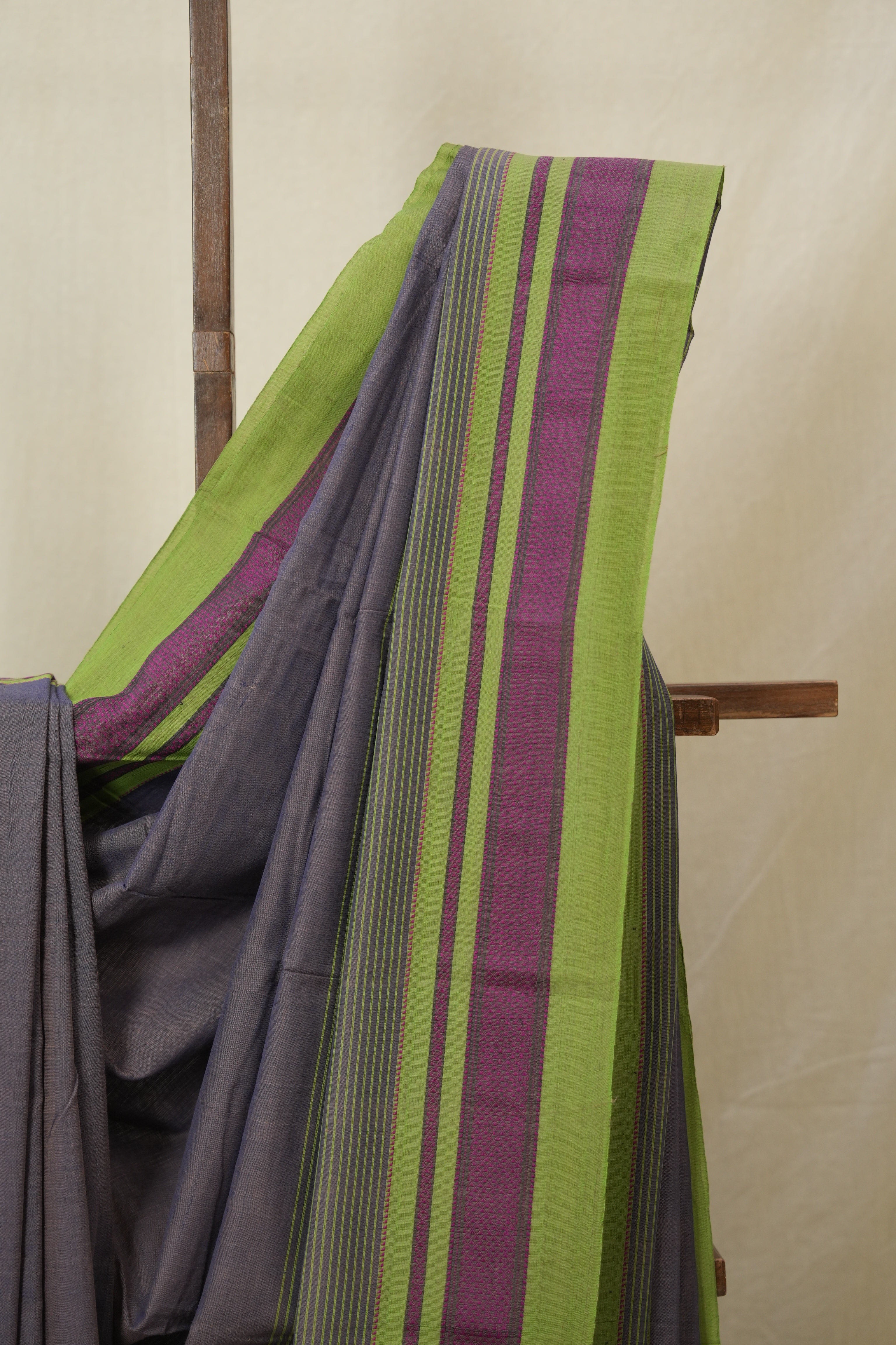 Two Tone Purple Cotton Ilkal Saree - SRTPCIS946