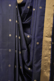 Navy Blue Soft Silk Saree - SRNBSSS398